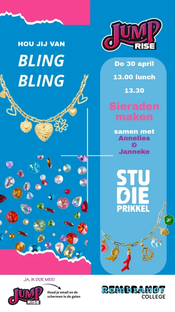 Lenteschool bedelketting met Studieprikkel